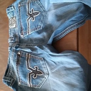 Men's Rock Revival Jeans, Blue jeans, Size 38